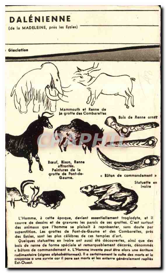 Les Eyzies — Rocher de la Penne — CPAPHIL — Verso