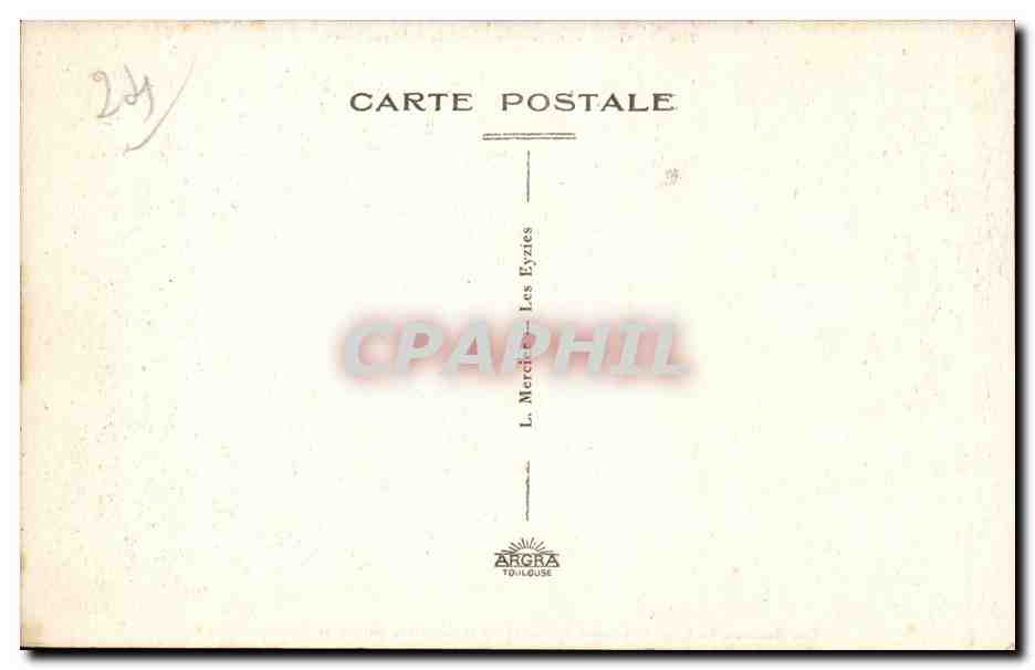 Les Eyzies (Dordogne) - Capitale Préhistorique - Les Rochers de Font-de-Gaume et l'entrée de la Grotte à peintures Préhistoriques — Rückseite