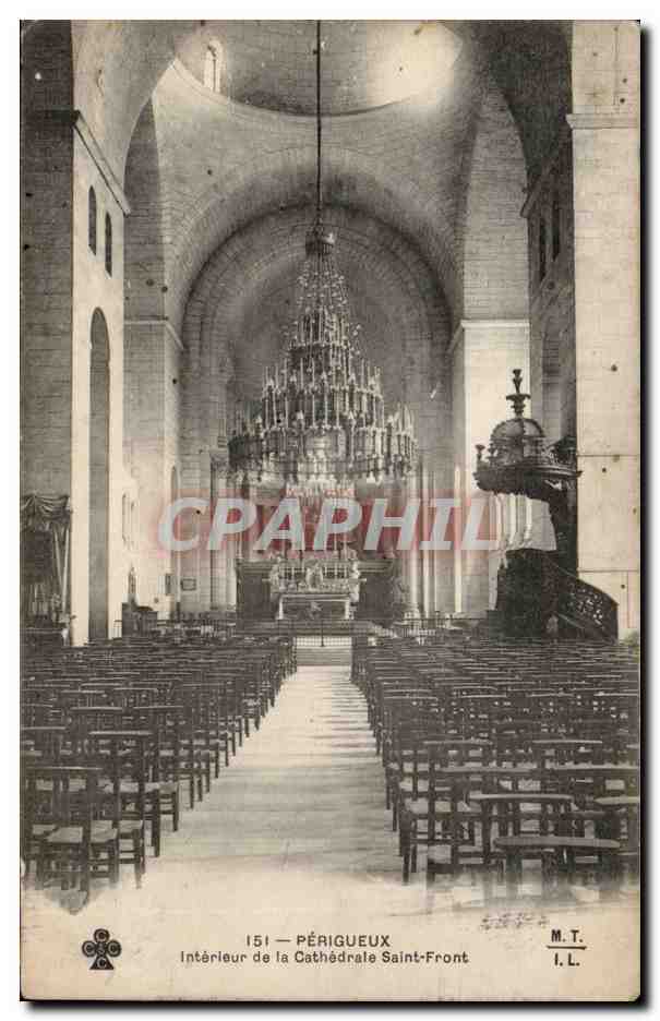 CPA Perigueux Interieur de la cathedrale Saint Front