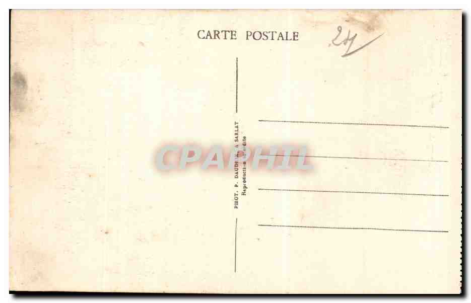 CPA Un coin du vieux Sarlat  — Verso