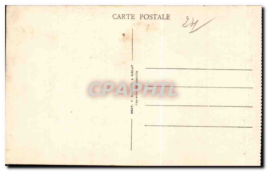 CPA Sarlat Hotel de maleville — Verso