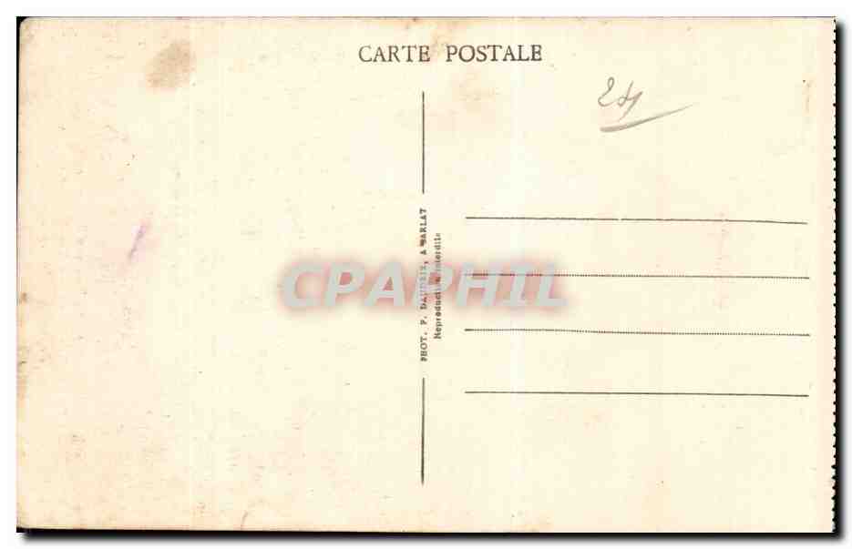 CPA Sarlat Ancienne maison consulaire et entree de l'hotel des Postes — Verso