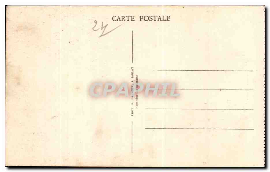 CPA Sarlat Le theatre Ancien eveche — Verso