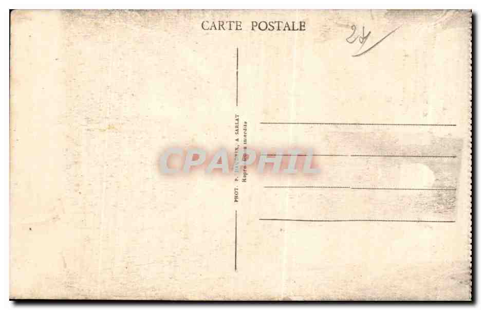 CPA Sarlat Clocher de l'ancienne eglise Sainte Marie — Verso