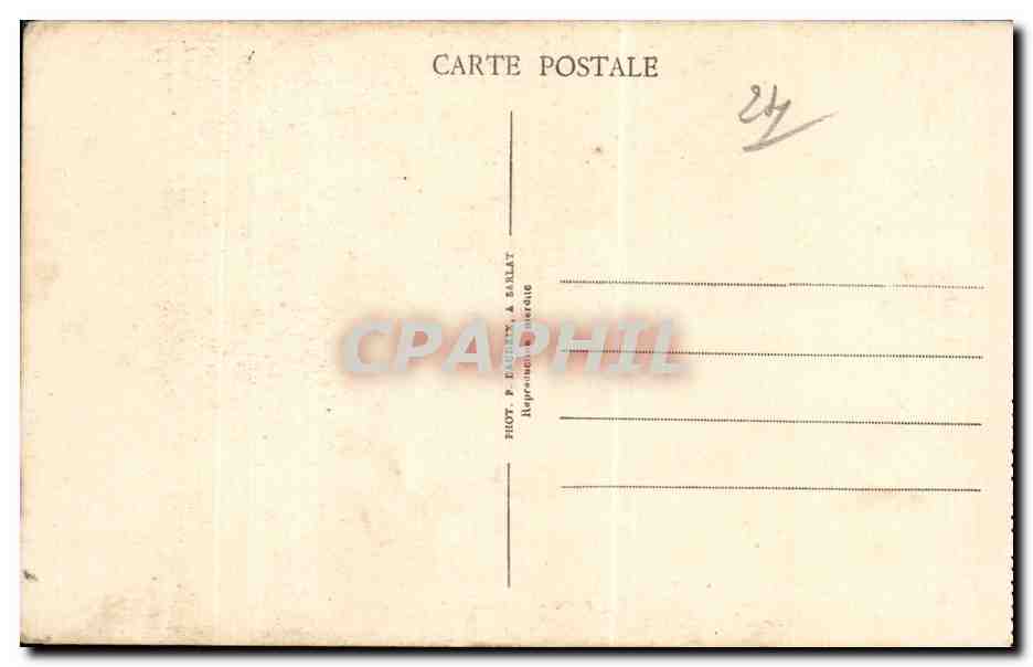 Sarlat (Dordogne) — Ancienne Maison rue Gambetta — P.D.S. — Verso