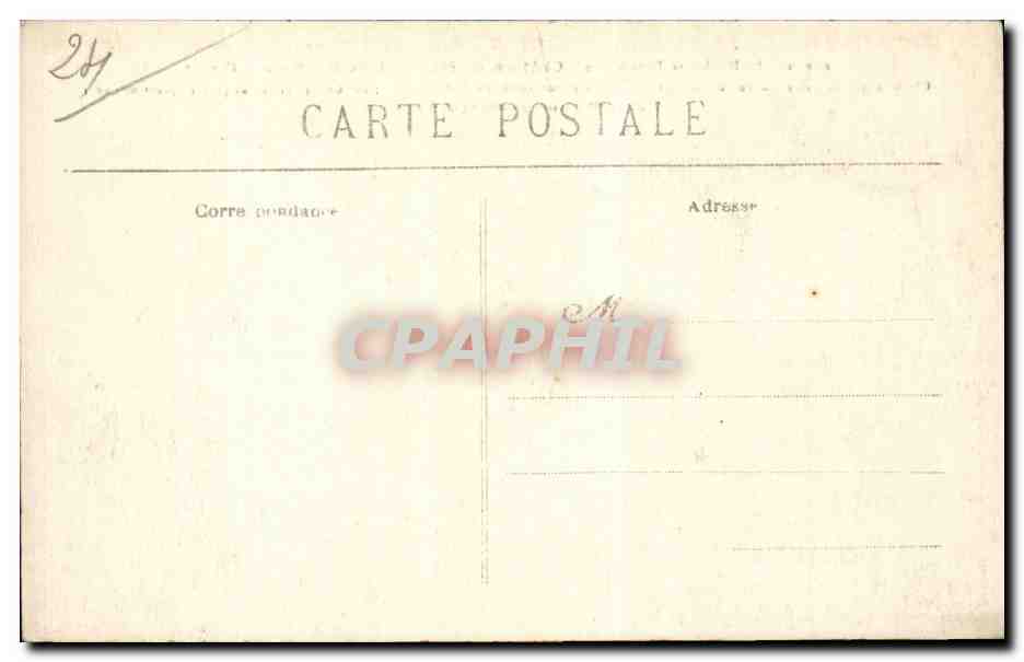 CPA Chateau de Montfort Vue de la route de Carsac — Rückseite