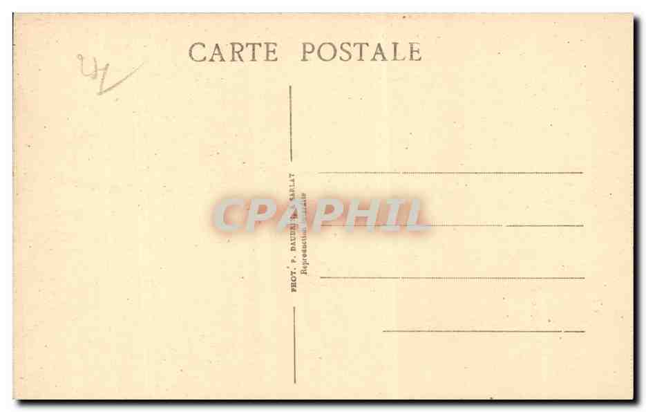 Domme (im Sarladais) — Tor Delbos und ehemaliges Wachhaus — P.D.S. — Rückseite