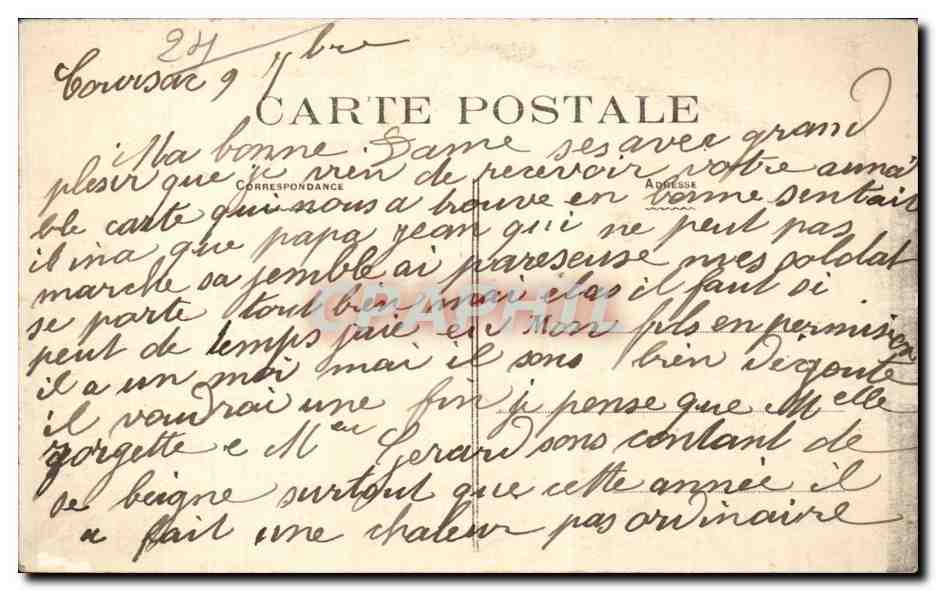 CPA Perigueux La cathedrale Saint Front et les bords de l'Isle — Rückseite