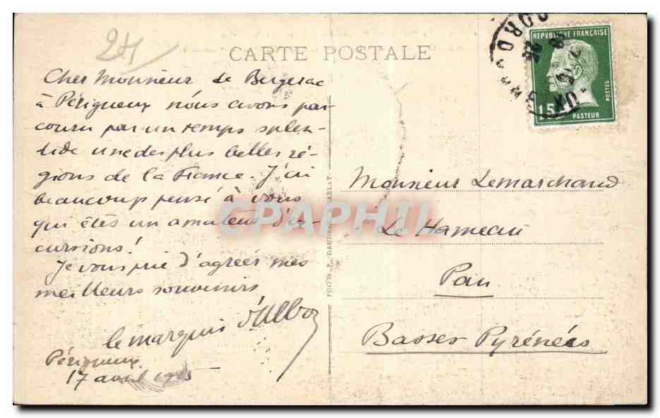 Castelnaud-la-Chapelle — Le Pont et Le Vieux Château — P.D.S. La Dordogne Pittoresque — Reverso