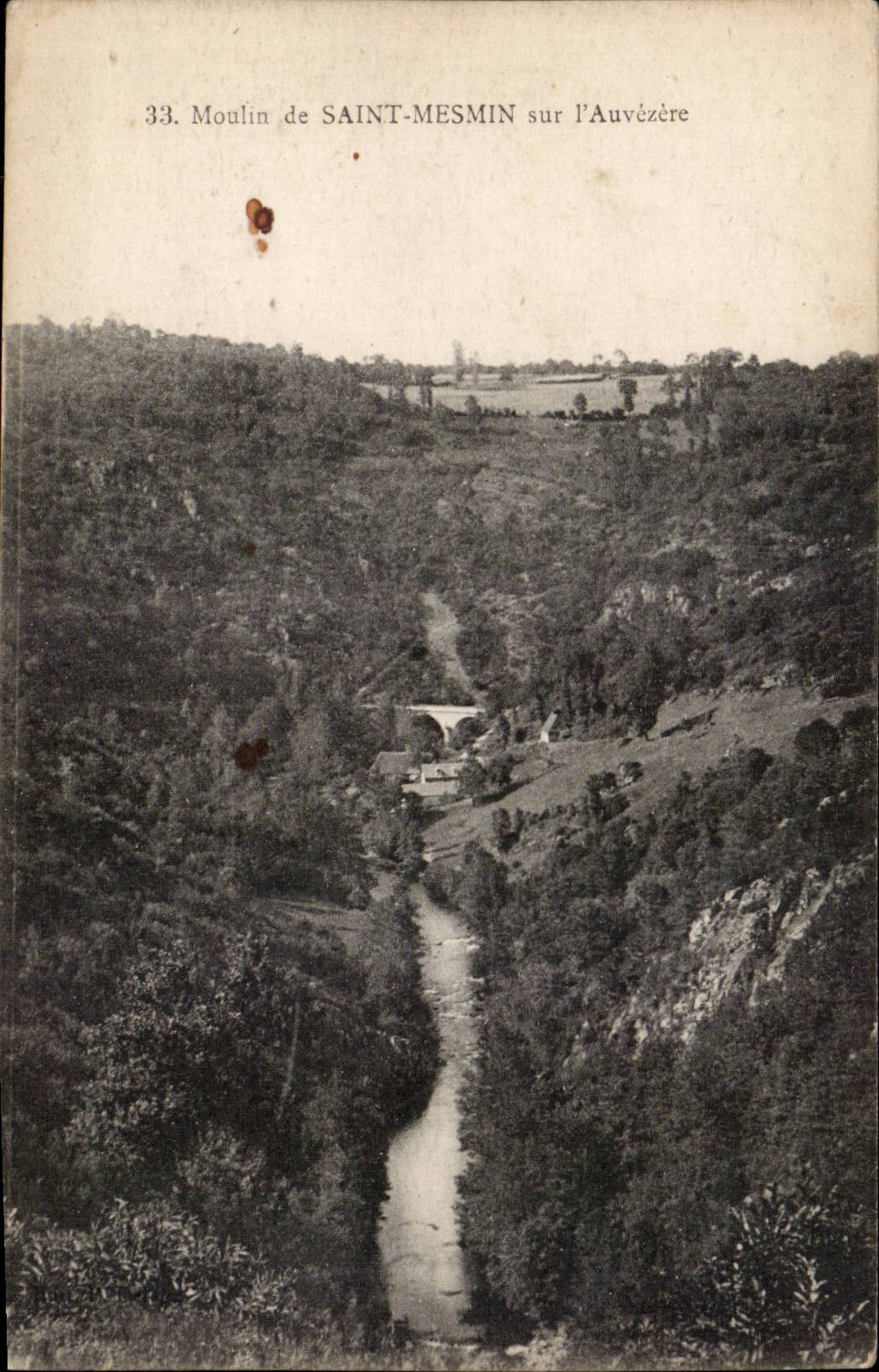 Moulin de Saint-Mesmin sur l'Auvèzère — carte postale n°33