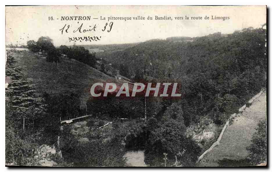 Nontron — La pittoresque vallée du Bandiat, vers la route de Limoges — M. Launay, éditeur