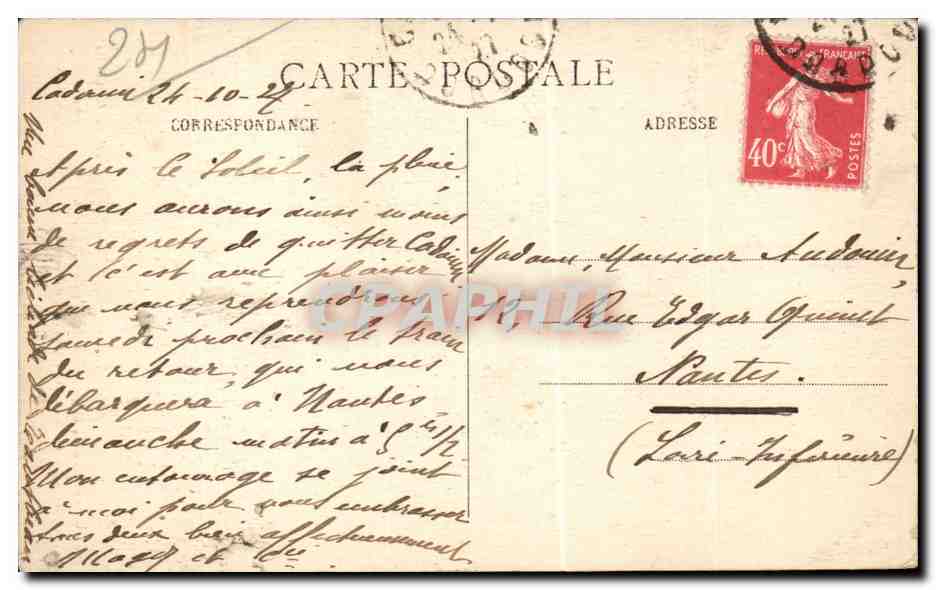 Intérieur de l'Abbaye des Citeaux — Abside, fresque du XVᵉ siècle — Cliché G. Astruc — Verso