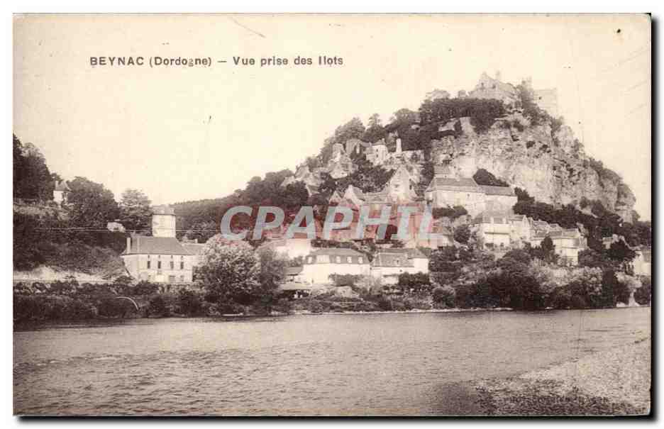 CPA Dordogne Beynac Vue prise des Ilots