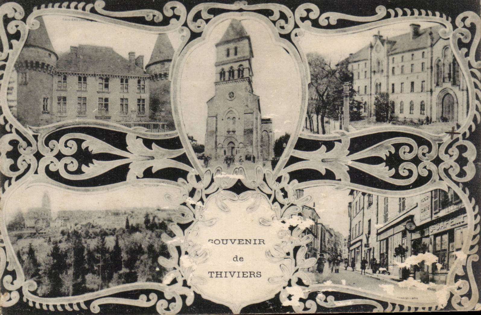 CPA Dordogne Souvenir de Thiviers