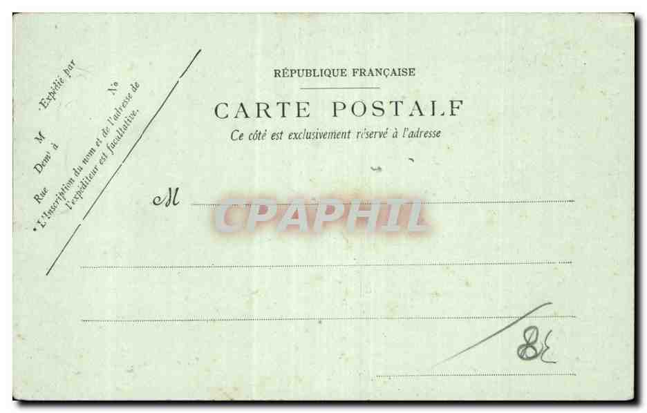 CPA Dauphine Route de Grenoble au Villard de Lans Les gorges d'engins — Verso