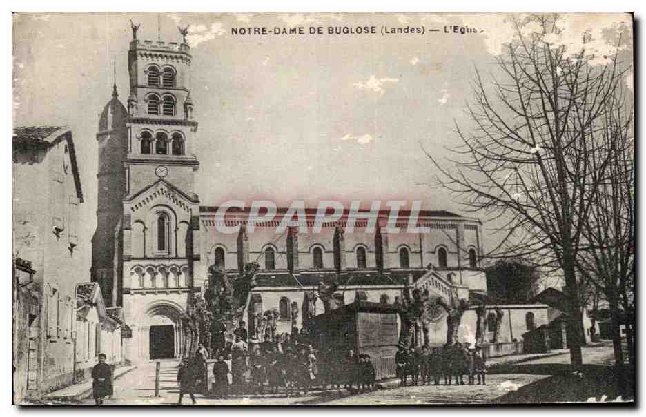 Notre-Dame de Buglose (Landes) — L'Église — Phototypie CH. Chassion, Bordeaux