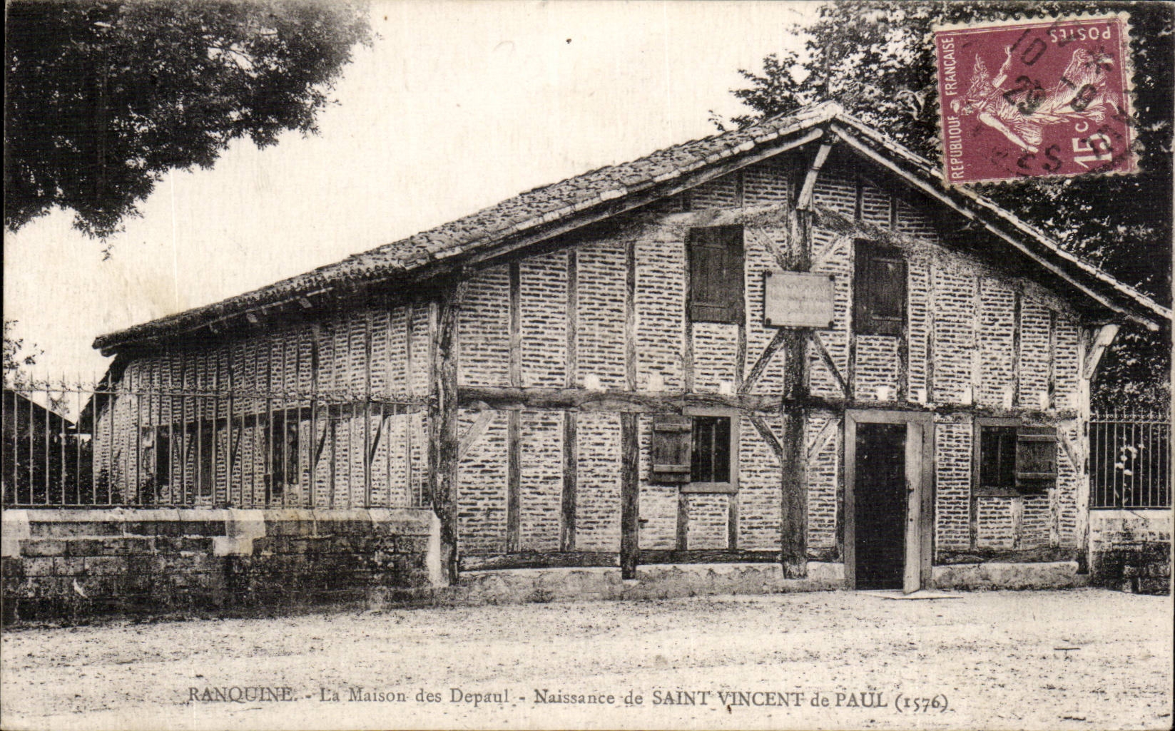CPA Ranquine La maison des Depaul Naissance de Saint Vincent de Paul