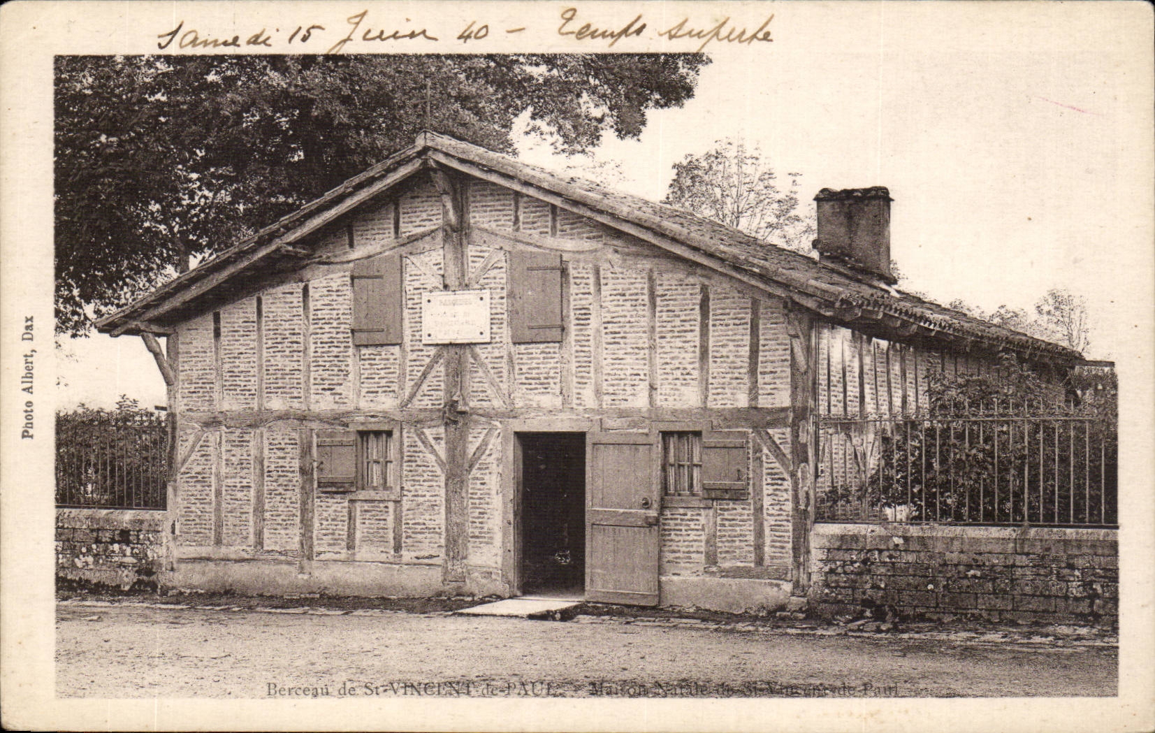 CPA Berceau de St Vincent Maison de St Vincent de Paul