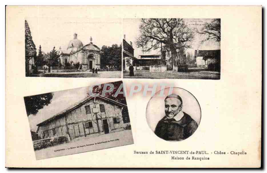 CPA Berceau de St Vincent Chene Chapelle Maison de Ranquine