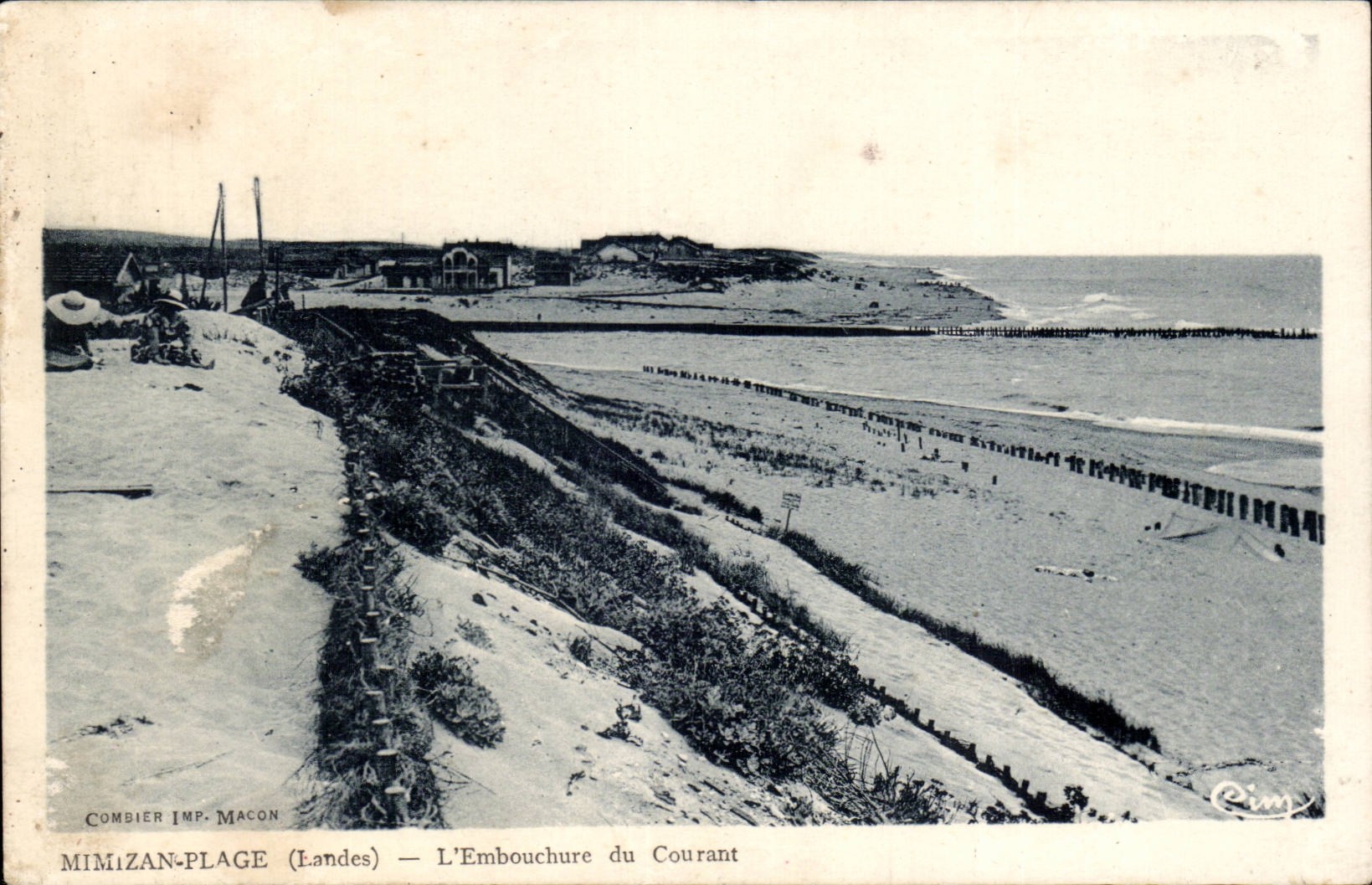 CPSM Mimizan plage L'embouchure du courant