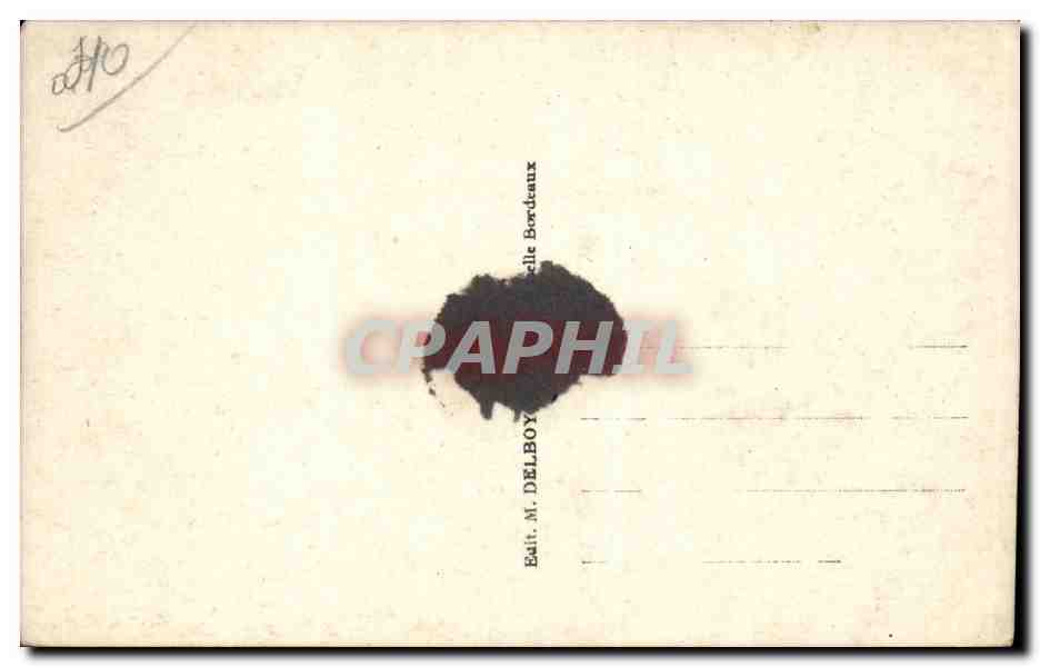 CPSM Mont de Marsan Les Postes Caisse d'Epargne et monument de la lanterne — Rückseite