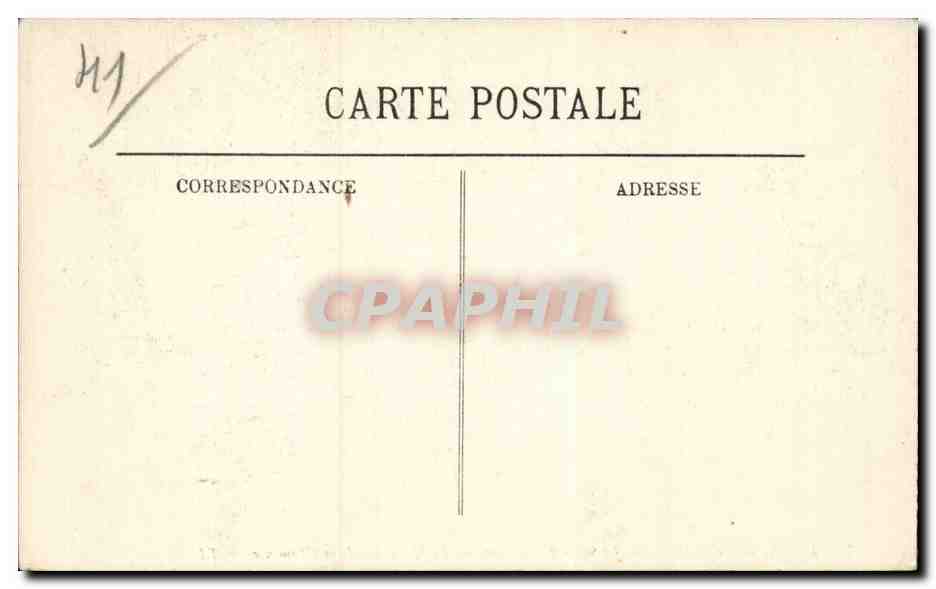 CPA Blois Le chateau Le salon d'honneur Le medaillon de la cheminee — Verso