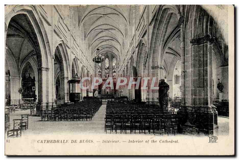 CPA Blois Cathedrale Interieur 
