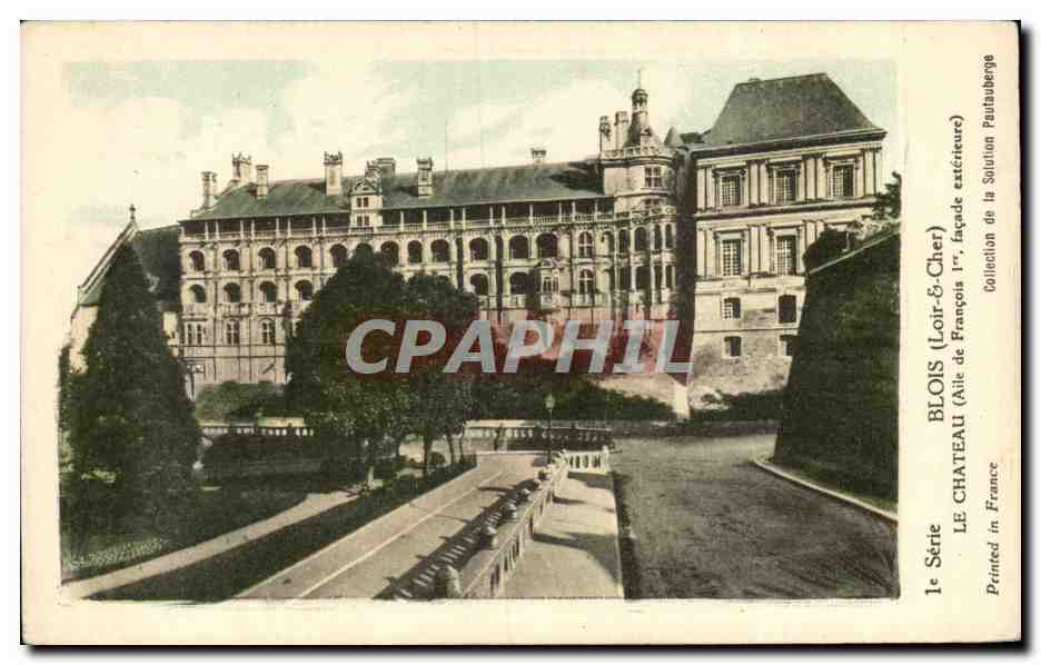 CPA Blois le chateau Aile Francois 1er Facade exterieure