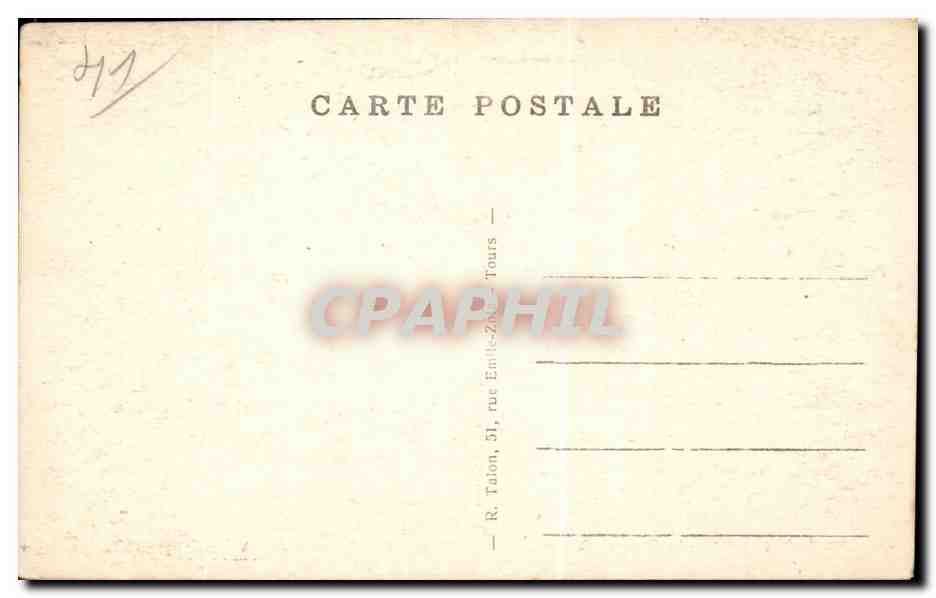 CPA Blois Le chateau Rencontre de Henri III et du duc de Guise  — Verso