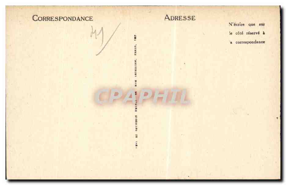 CPA Blois Le chateau Le Musee Le porc Epic — Verso