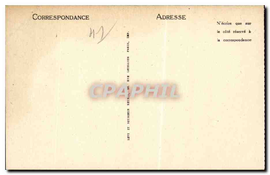 CPA Blois Le chateau Embleme de Francois 1er — Verso