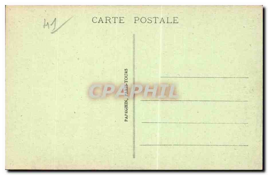 CPA Blois Le chateau Le musee La cheminee du porc epic — Verso