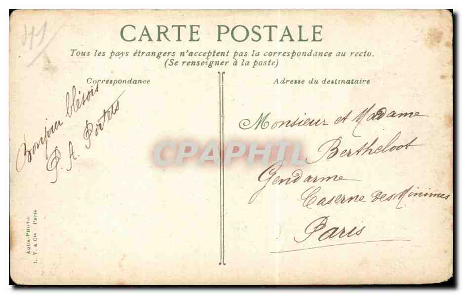 CPA Blois L'ecole normale — Verso