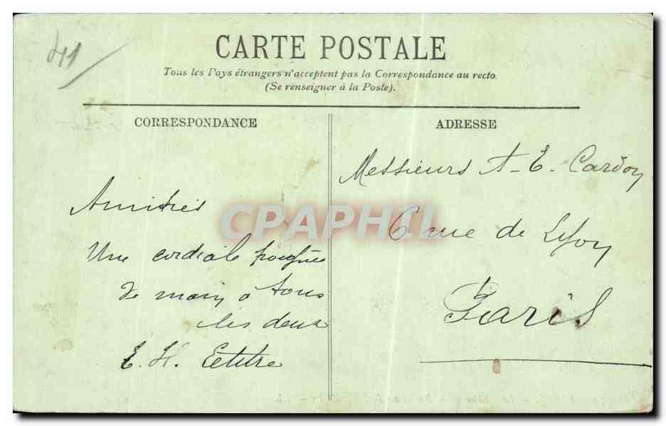 CPA Blois Le chateau Embleme de Francois 1er — Verso