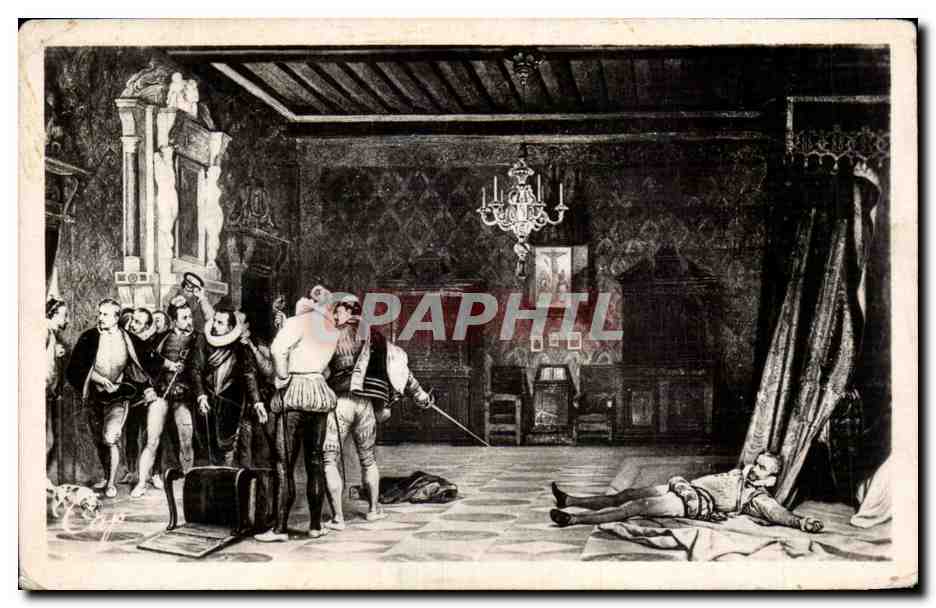 CPA Blois Le chateau le musee Assassinat du Duc de Guise