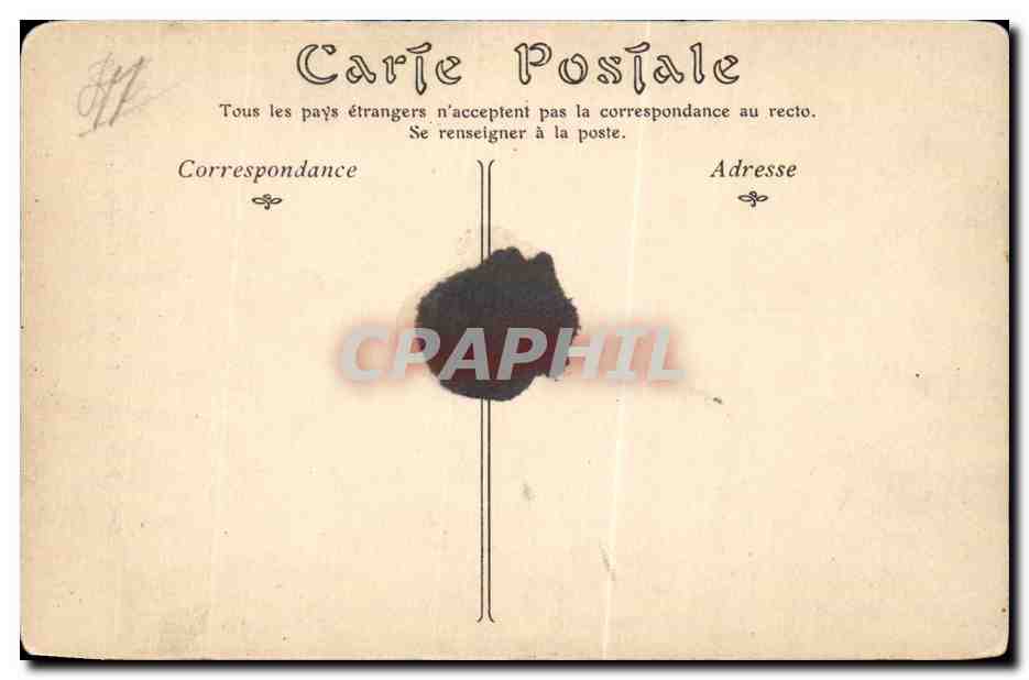CPA Blois Le chateau Aile de Louis XII Cheminee de la salle des gardes — Verso