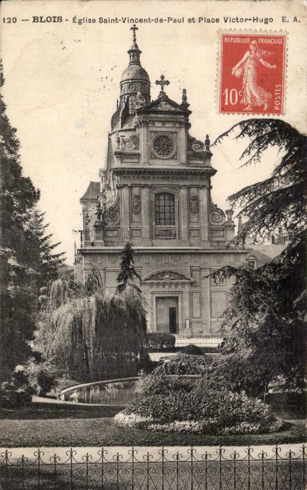 Blois — Kirche Saint-Vincent-de-Paul und Place Victor-Hugo — E.A. n°120