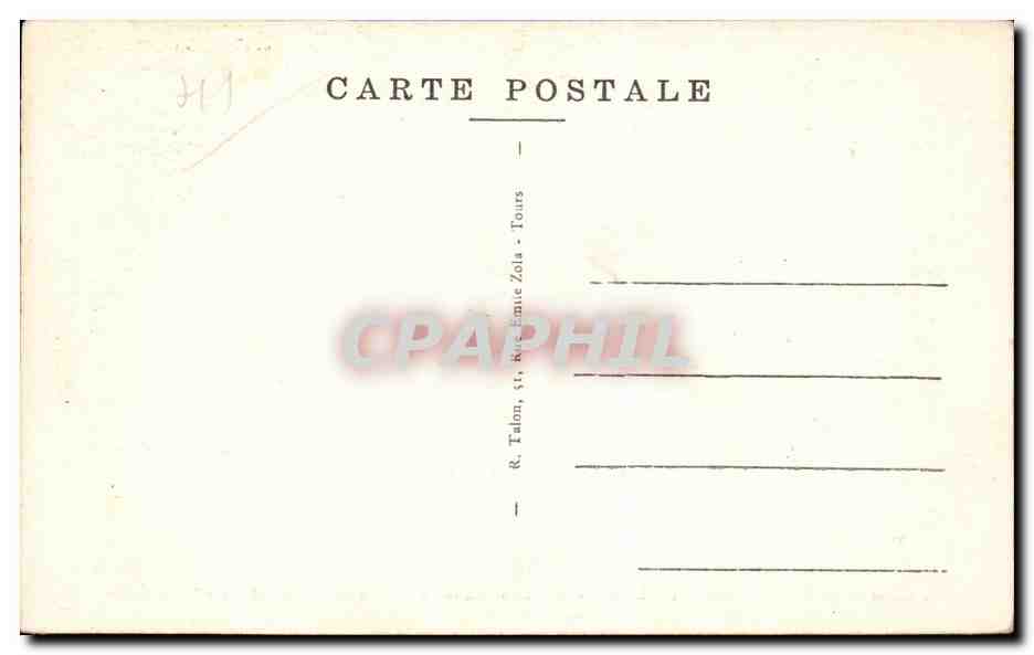 CPA Blois Le chateau Assassinat du duc de Guise  — Verso