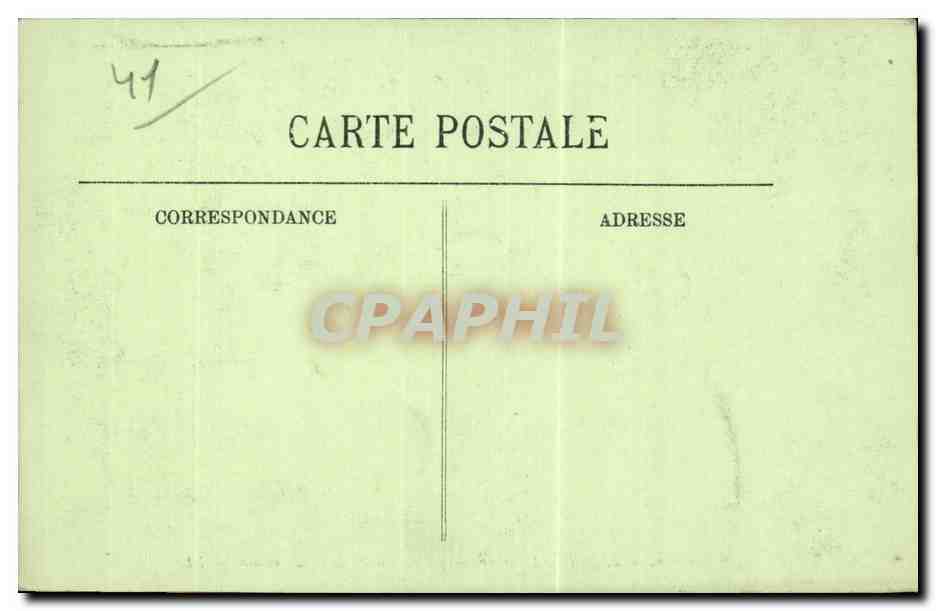 CPA Blois Le chateau le salon d'honneur Le medaillon de la cheminee — Verso