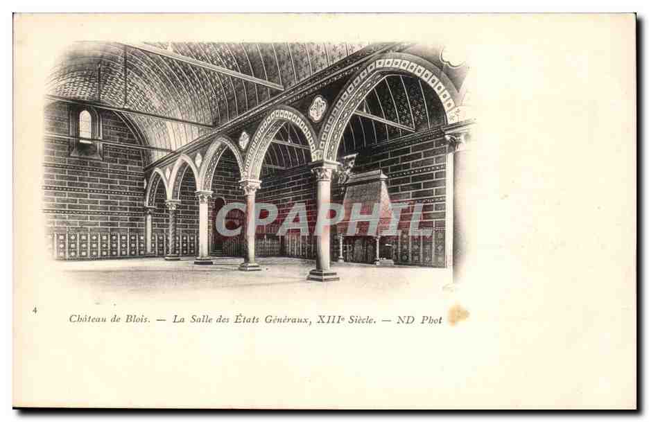 CPA Blois Chateau La salle des Etats Generaux