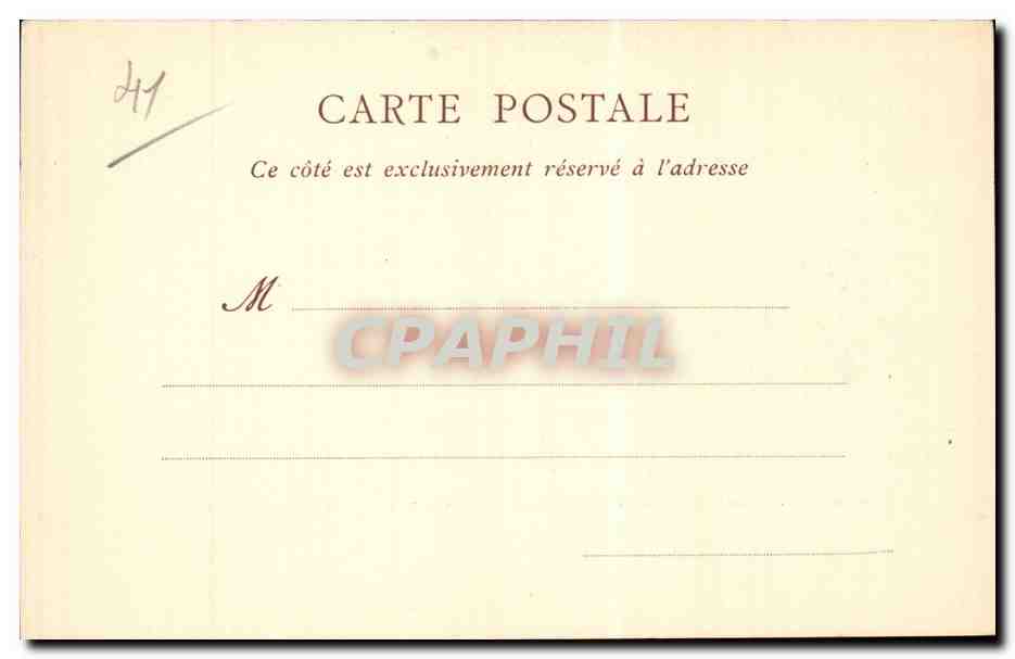 CPA Blois Chateau La salle des Etats Generaux — Verso