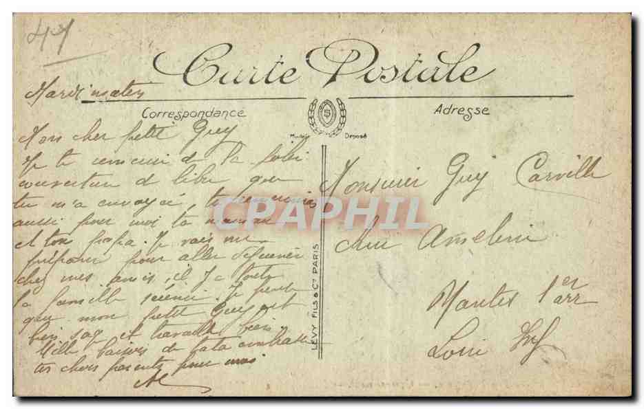 CPA Blois Panorama — Verso