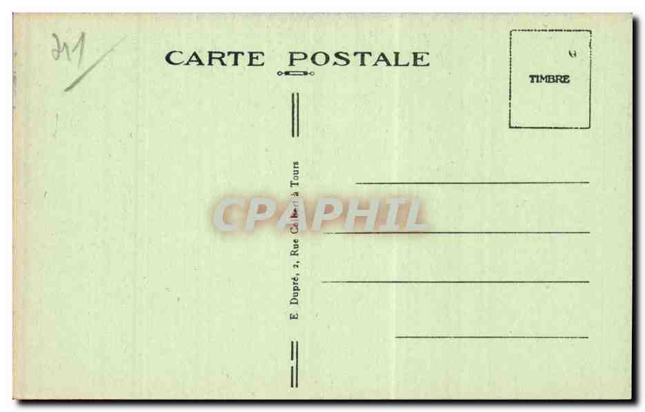 CPA Blois Le chateau Assassinat du Duc de Guise  — Verso