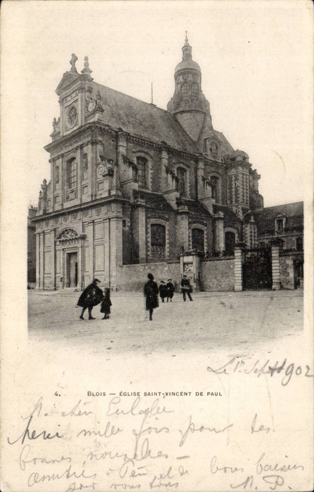 CPA Blois Eglise Saint Vincent de Paul