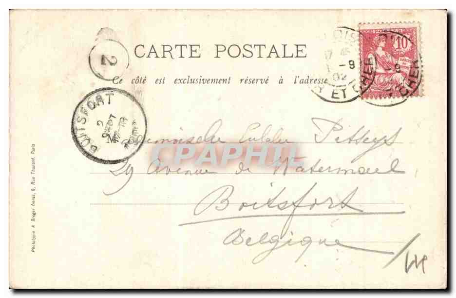 CPA Blois Eglise Saint Vincent de Paul — Verso