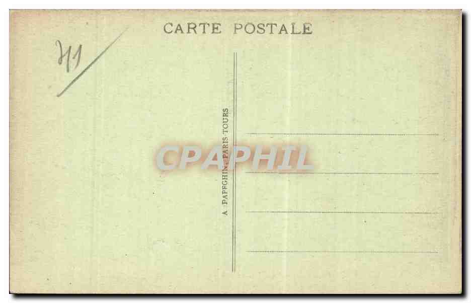 CPA Blois Eglise Le chateau Assassinat du Duc de Guise — Rückseite