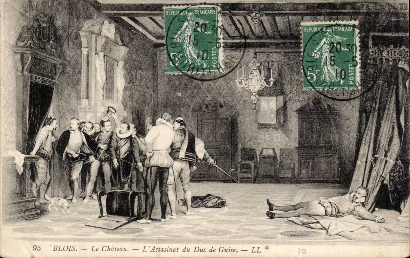 CPA Blois Le chateau Assassinat du Duc de Guise