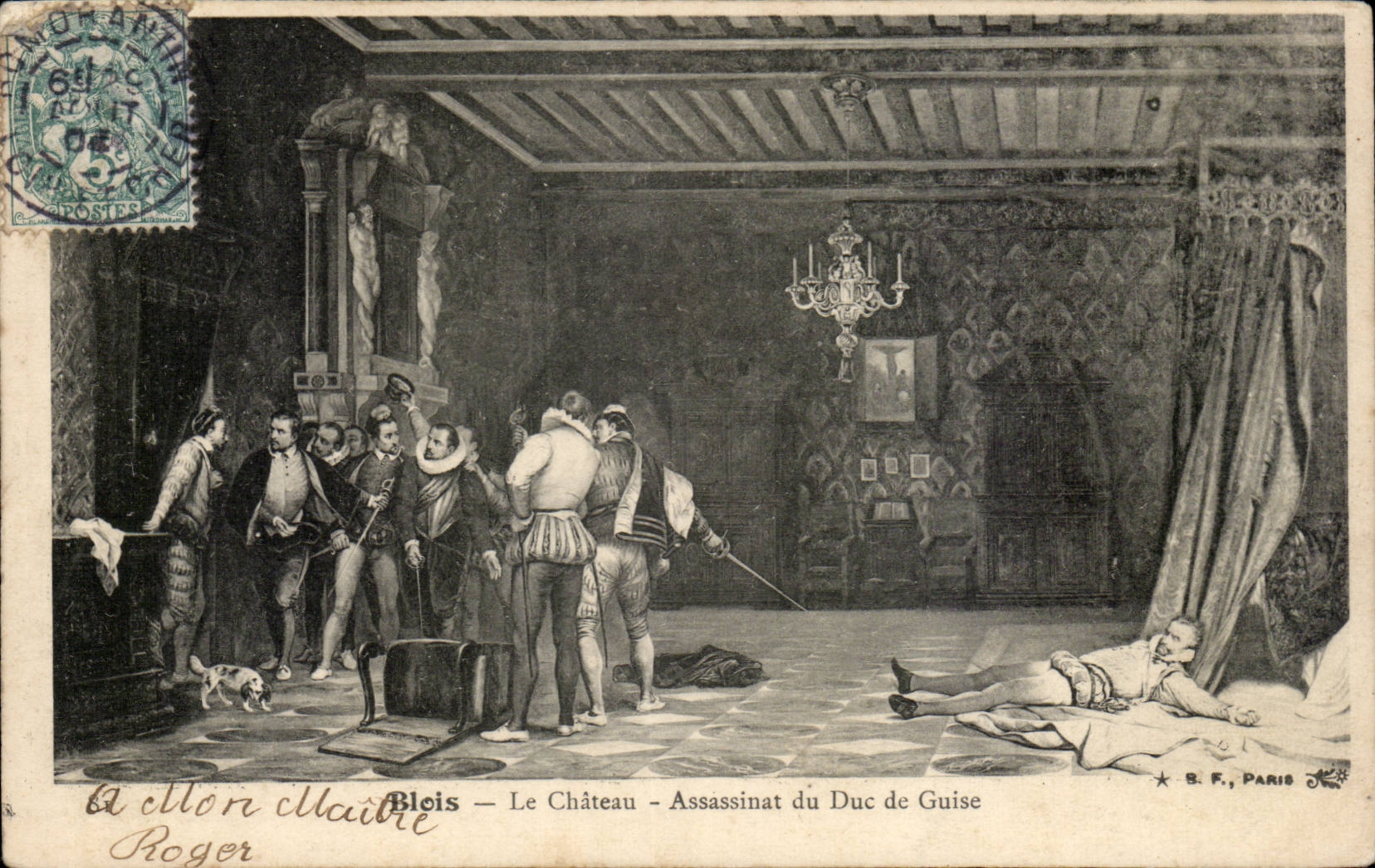 CPA Blois Le chateau Assassinat du Duc de Guise