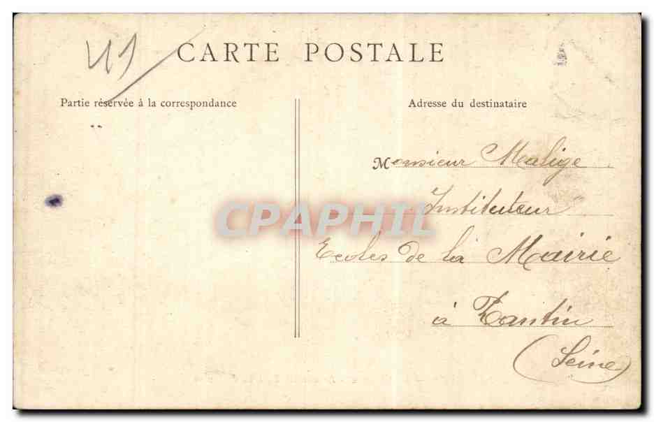 CPA Blois Le chateau Assassinat du Duc de Guise — Verso