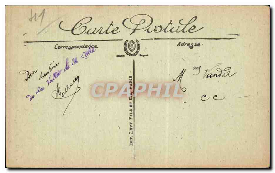 Blois — Les Armoiries de la Ville — LL. n° 246 — Verso